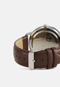 Pier One Montre - Brown/Silvercoloured -Pier One 3341245163d543af87734fa7b2a7fa9e