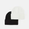Pier One Unisex 2 Pack - Bonnet - Black/White -Pier One 3438c06e1017443697708f8ef05e8da1