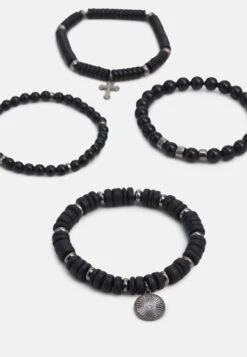 Pier One 4 Pack - Bracelet - Black 7 Pier One 4 Pack - Bracelet - Black -Pier One 38feea797ced458bb465001274f887e9