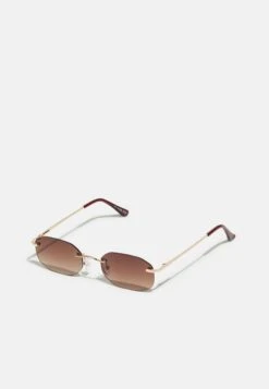 Pier One Unisex - Lunettes De Soleil - Gold-Coloured