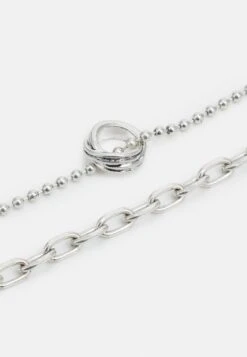 Pier One Unisex 2 Pack - Collier - Silver-Coloured -Pier One 481f26665f68431c9a9b36d3328e973c