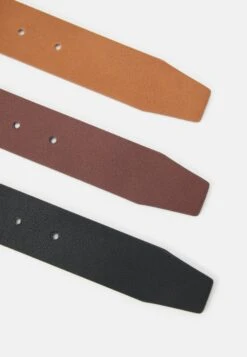 Pier One 3 Pack Unisex - Ceinture - Black/Brown/Cognac -Pier One 5093dbbd357b48f4906cc633ff9bf4ec