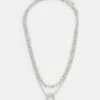 Pier One Unisex 2 Pack - Collier - Silver-Coloured