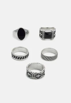 Pier One 5 Pack - Bague - Silver-Coloured