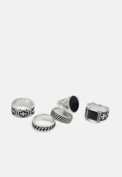 Pier One 5 Pack - Bague - Silver-Coloured -Pier One 66e325546bde460db567a8e5e257aca9