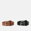 Pier One 2 Pack - Ceinture - 802 - Black_708 - Cognac -Pier One abeb01e9f66341298bd4d0757b9b6d0e