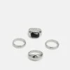 Pier One 4 Pack - Bague - Silver-Coloured