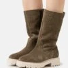 Pier One Leather Winter Boot - Bottes - Khaki -Pier One f1e1084164b44c56bf7ad90acb69a5a2