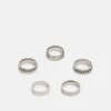 Pier One 5 Pack - Bague - Silver-Coloured -Pier One f9bb7c1be42845ce8ce1d97e3ef65d83